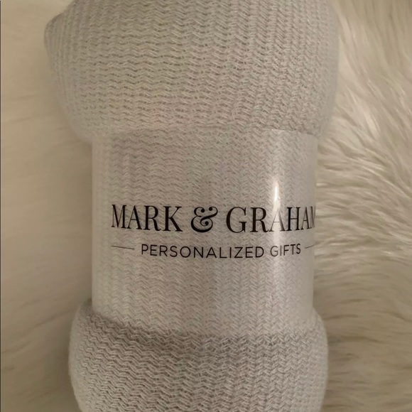 πHPπ Mark & Grahm Colorblock Throw in Gray/Ivory - Picture 3 of 4